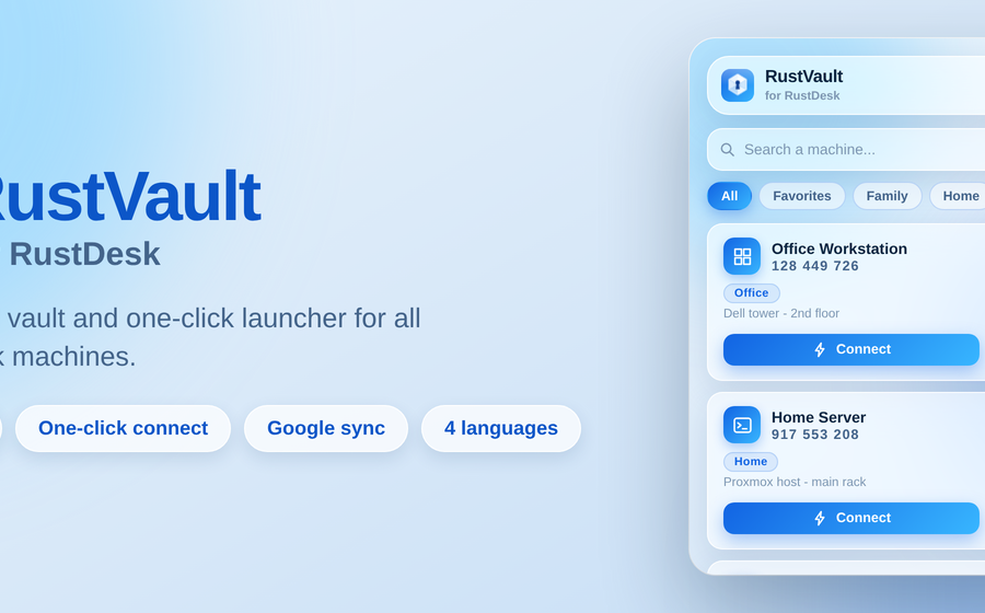 RustVault for RustDesk